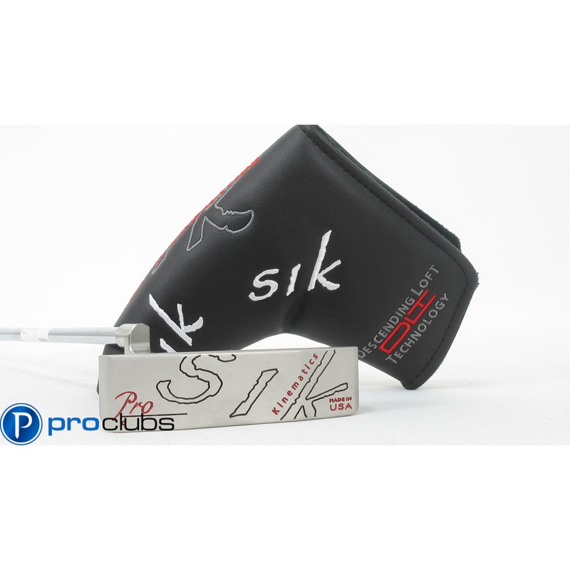 NEW LEFT HANDED SIK PRO C-SERIES PLUMBERS NECK PUTTER 33″ w/ HEADCOVER #368369