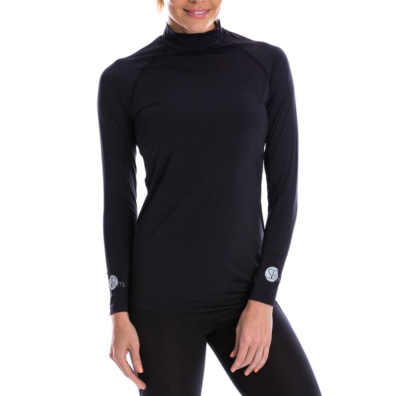 SParms Sun Protect+ UV/Sun Protection High Neck Golf Mock Black – SS19 Women