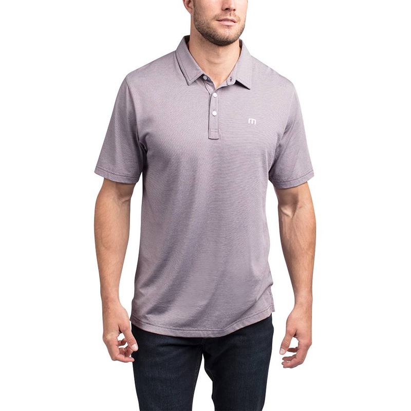 TravisMathew The Zinna Golf Polo Blackberry Cordial/White – FW24 Men