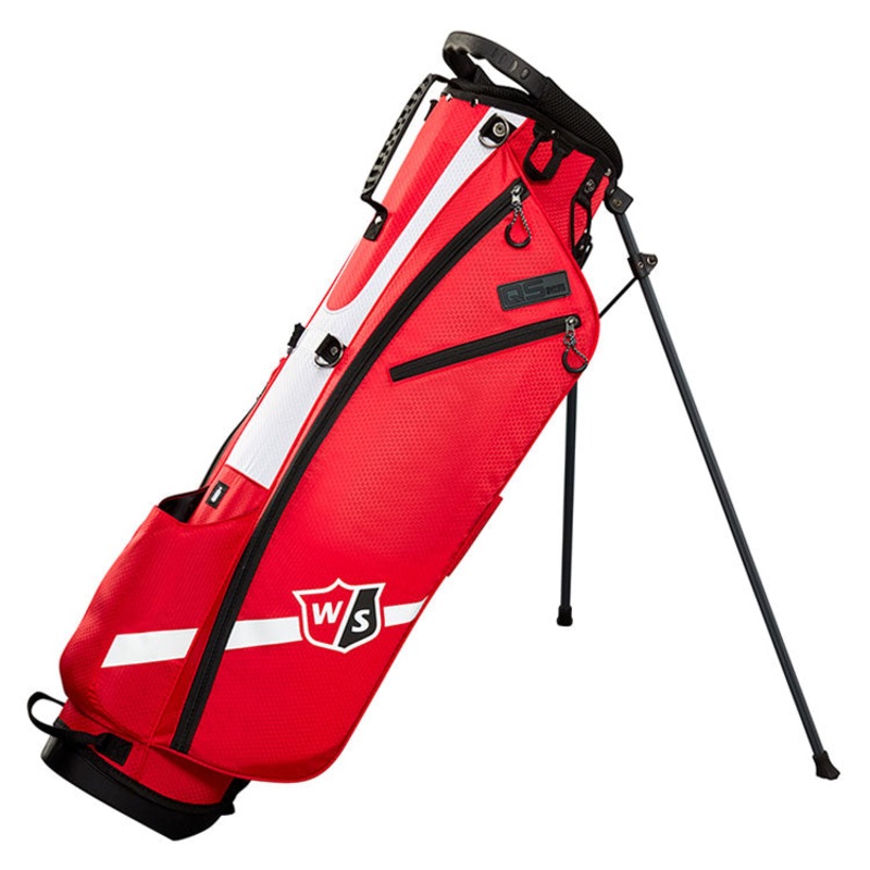 Wilson QS Golf Stand Bag – Red/White/Black