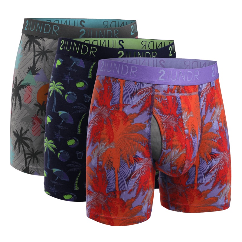 2UNDR 3 Pack – Swing Shift Boxer Brief – La Quinta/Oasis/Sunburn
