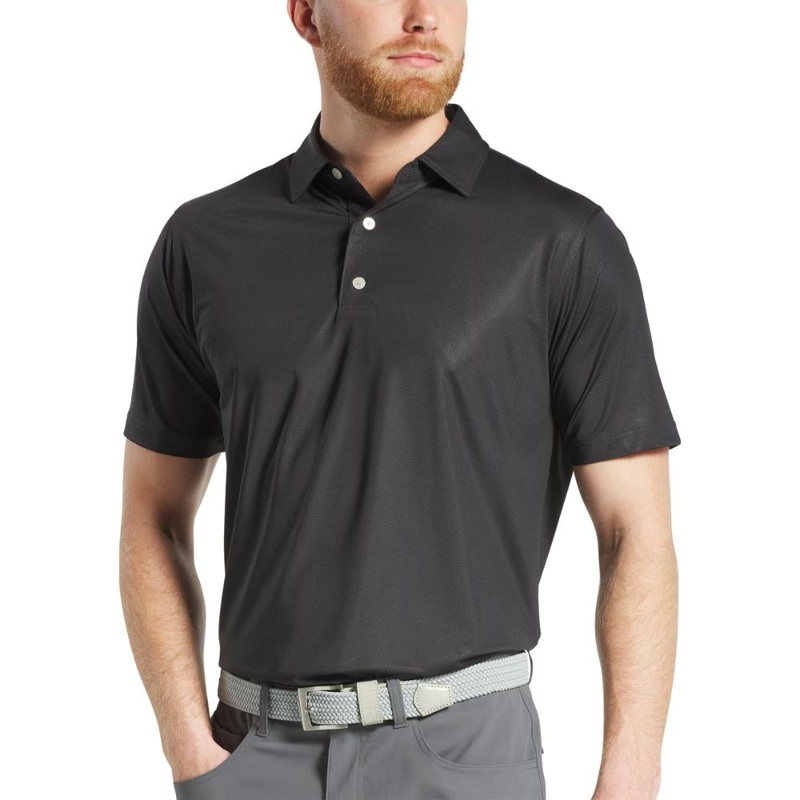 FootJoy Men’s Tonal Dot Black Polo 25