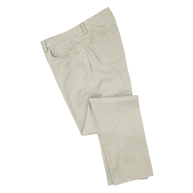 FootJoy Sueded Cotton Twill 5-Pocket Golf Pants Stone – FW22 Men