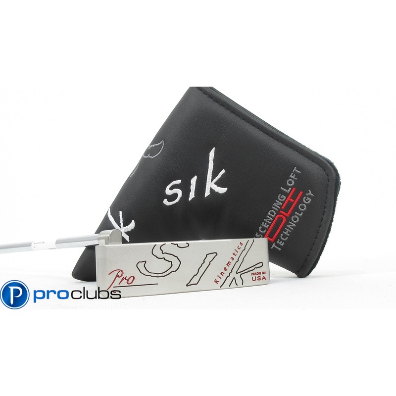 NEW LEFT HANDED SIK PRO C-SERIES PLUMBERS NECK PUTTER 35″ w/HEADCOVER #368354