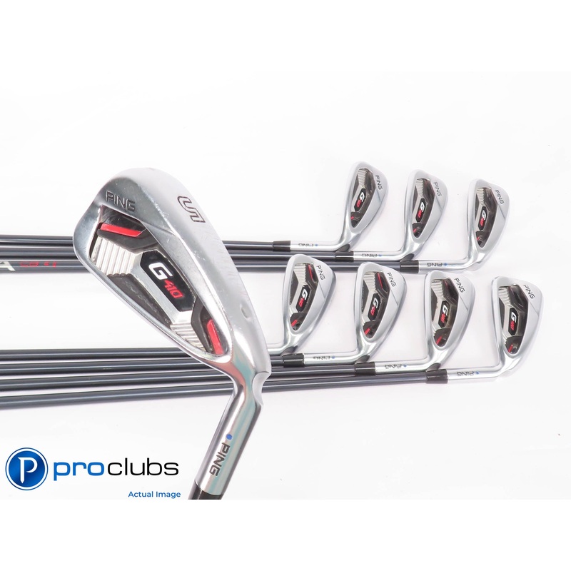 Ping G410 5-PW,UW,SW IRON SET Blue Dot – Alta CB Regular Flex Graph +1/2″ 447078