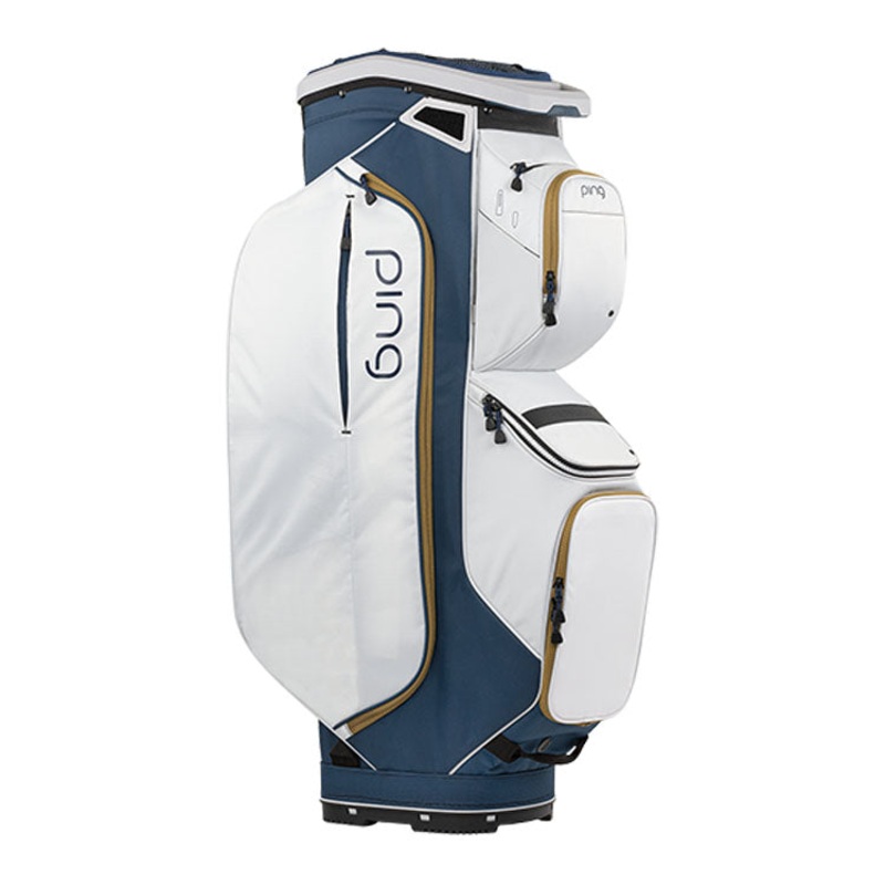 Ping Traverse 244 Golf Cart Bag – Navy/Platinum/Gold
