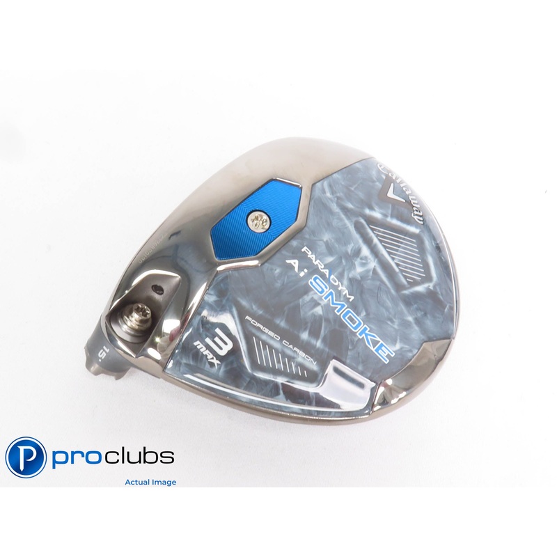 Left Handed Callaway PARADYM Ai Smoke MAX 15* 3 Wood – Head Only – L/H – 429188