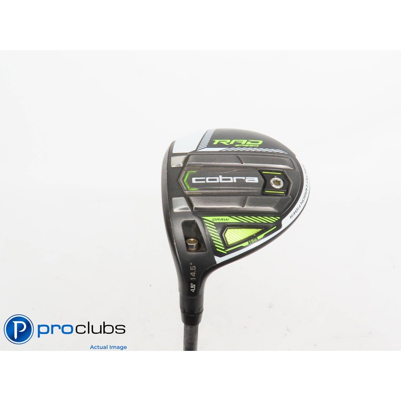 Left Handed Cobra KING RAD Speed 14.5* 3 Wood – Aldila Rogue X-Flex – 420310