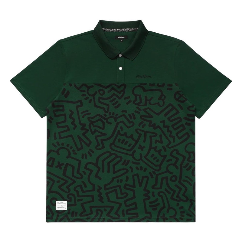 Malbon x Keith Haring Printed Golf Polo Green – 24 Men