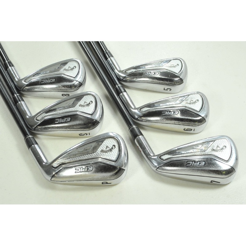 Callaway Epic Forged 5-PW Iron Set Stiff Flex Right Tensei AV Graphite # 197733