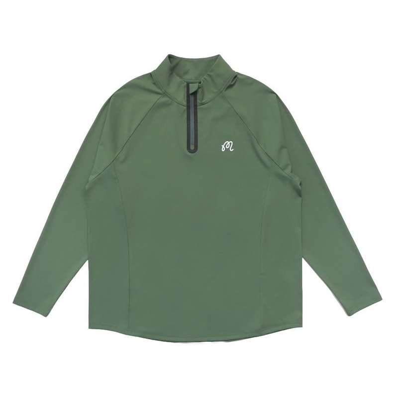 Malbon Performance Raglan Quarter Zip Golf Pullover Forest – SP24 Men