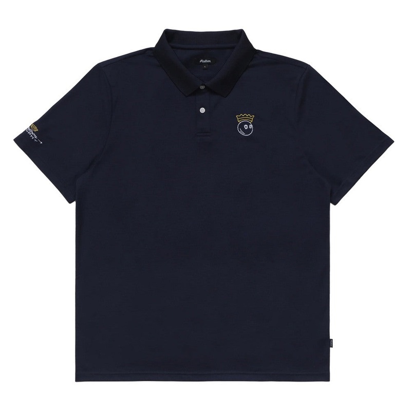 Malbon Trophy Performance Pique Golf Polo Navy – FW24 Men