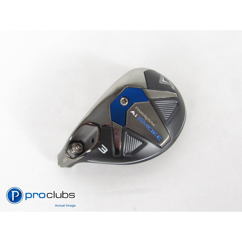 Mint! Left-Handed Callaway Paradym Ai Smoke 18* 3 Hybrid – Head Only – 432089