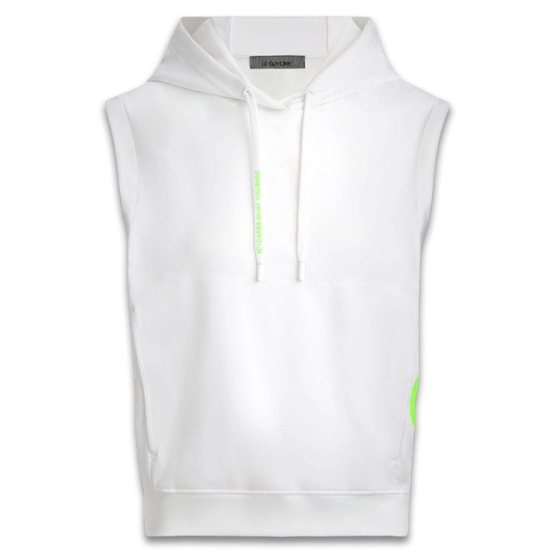 Gfore Double Knit Brushed Back Cropped Hoodie Golf Jacket Snow – FA24 Women