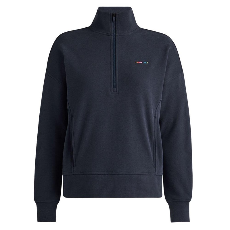 Gfore I Hate French Terry Quarter Zip Golf Pullover Twilight – SP24 Women