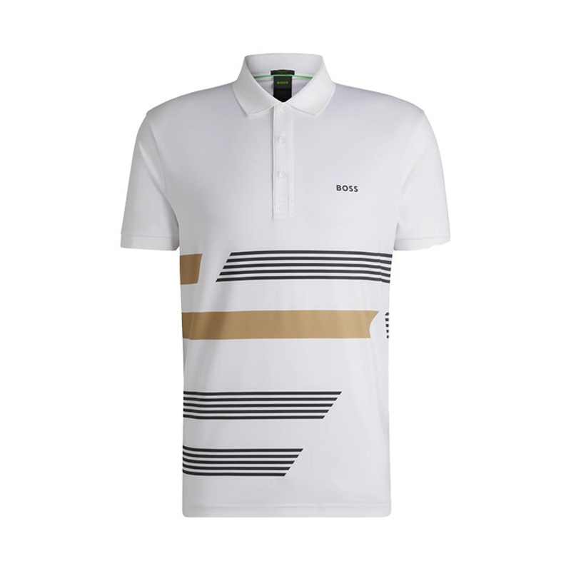 BOSS  Paddy Striped Golf Polo Shirt