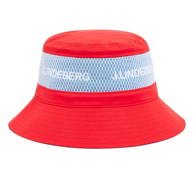 J.Lindeberg Denver Golf Bucket Hat Fiery Red – SS23