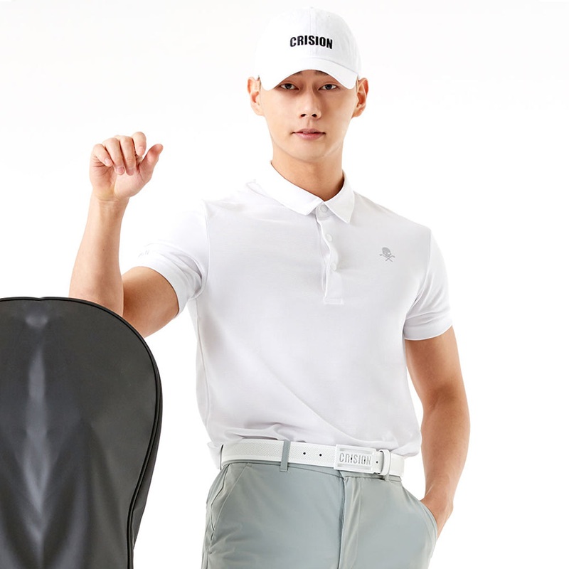 Crision Mesh Skull Logo PK Shirt