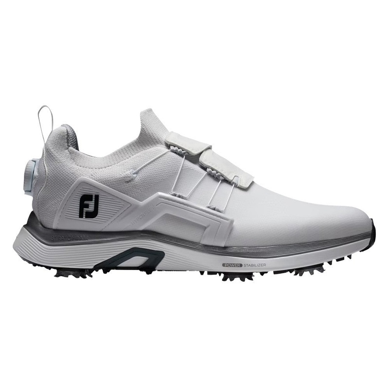 FootJoy HyperFlex BOA Golf Shoes White/White/Gray – 23 Men