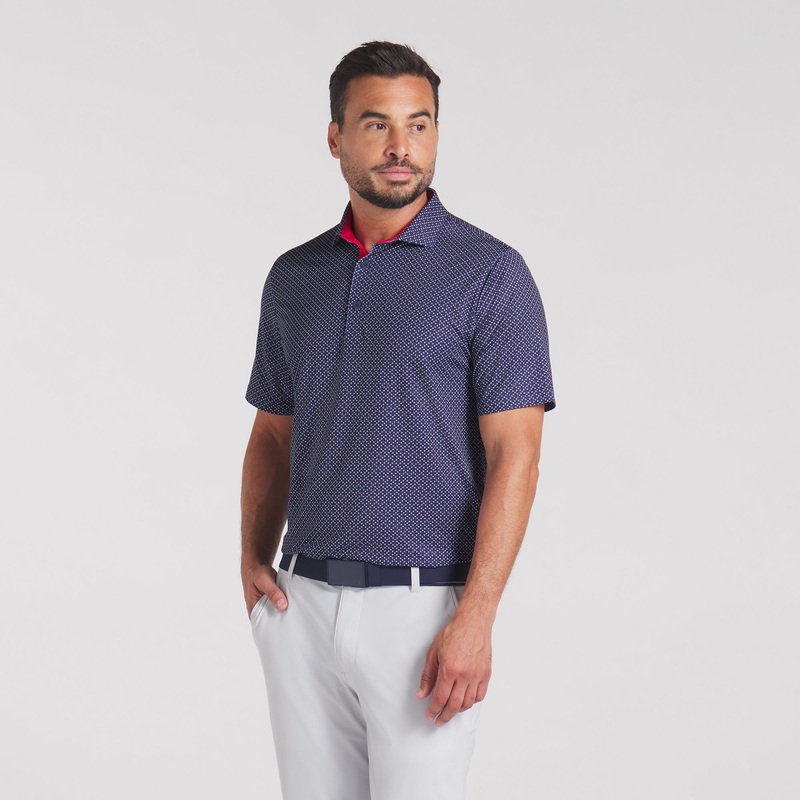 Volition Micro Star Golf Polo