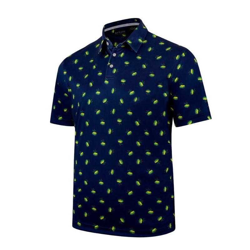 Backspin Men’s Pimento Print Polo 24