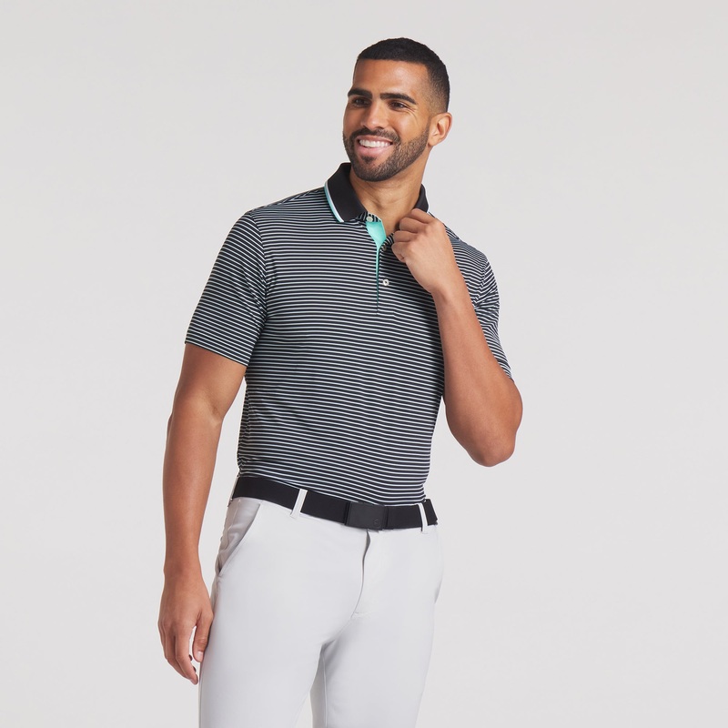 MATTR Elevated Stripe Golf Polo