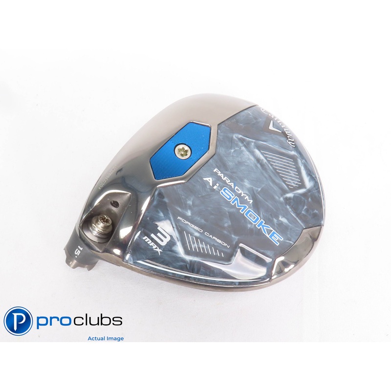 Mint! Left Handed Callaway PARADYM Ai Smoke MAX 15* 3 Wood – Head Only – 430607