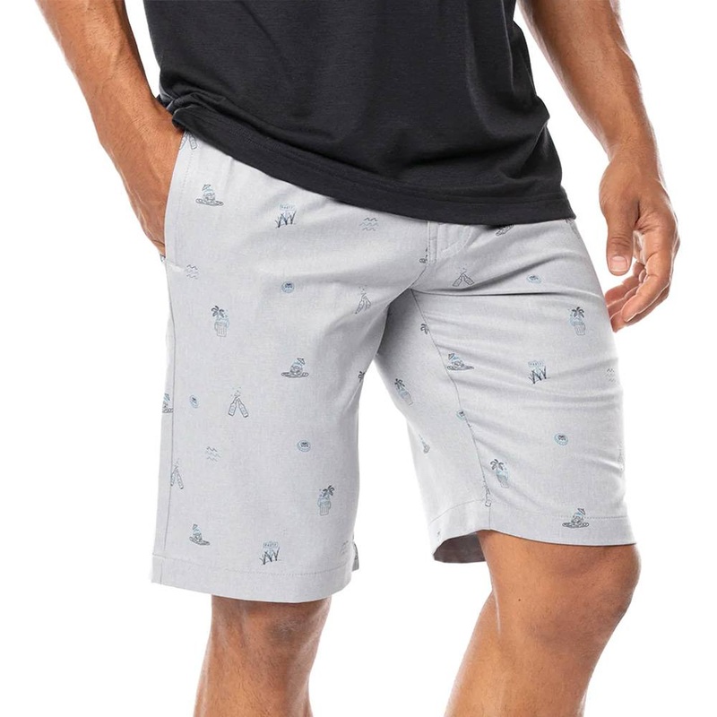 TravisMathew Shipfaced Golf Shorts Heather Sleet – SS21 Men
