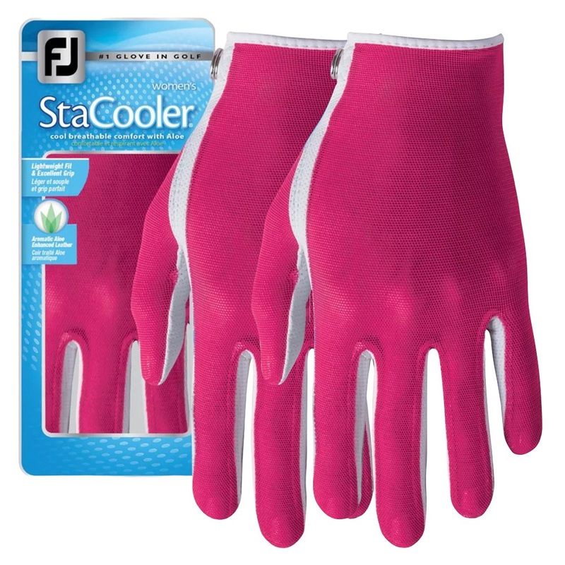 FootJoy StaCooler Fashion Golf Glove Pearl/Fuchsia – 24 Women