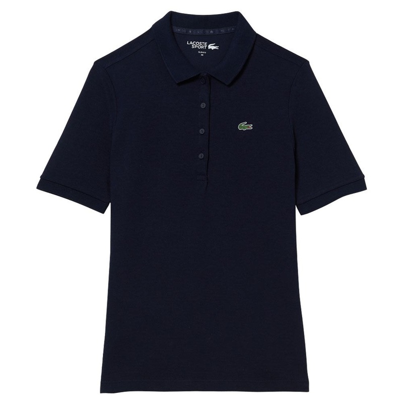Lacoste Sport Slim Fit Organic Cotton Golf Polo Navy Blue – SS23 Women