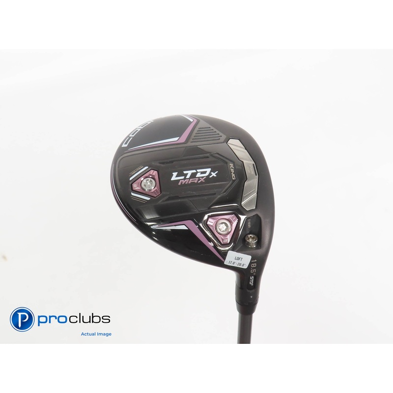 Ladies Cobra KING LTDx MAX 18.5* 3 WOOD Blk/Pink- Riptide 40g Ladies Flex 379206