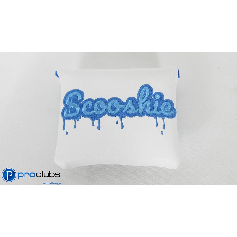NEW BETTINARDI SCOOSHIE GEORGE GANKAS WHITE / BLUE TOUR MALLET PUTTER HEADCOVER