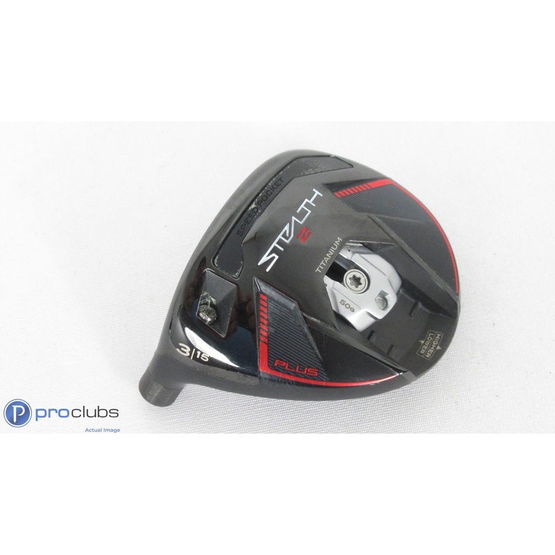 Nice! Left Handed TaylorMade Stealth-2 Plus 15* – 3 Wood – Head Only – 381874