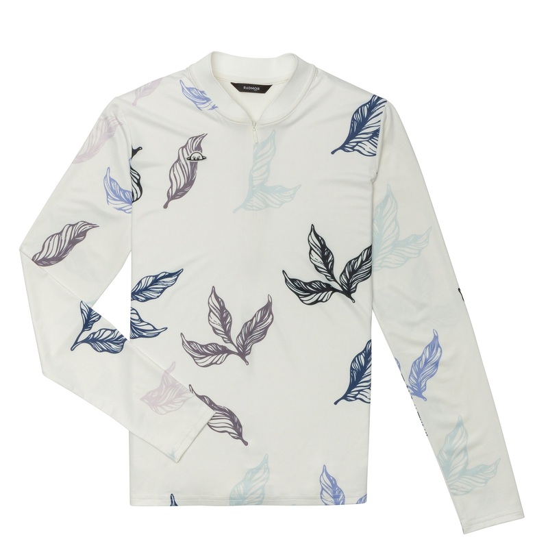 RADMOR Olivia Recycled Windfall Long Sleeve – Snow White/Wisteria
