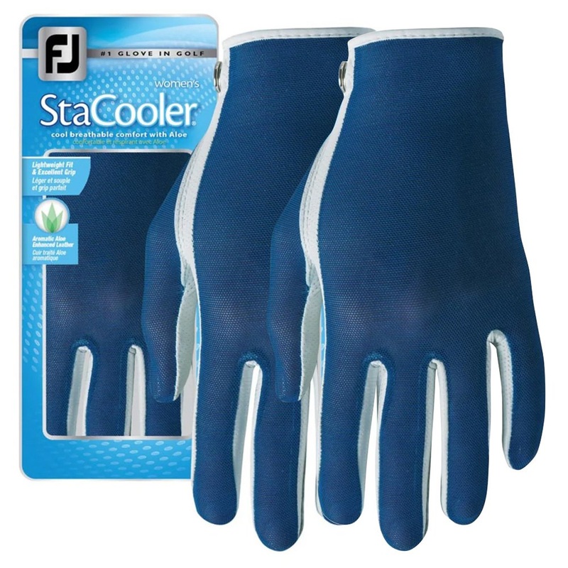 FootJoy StaCooler Fashion Golf Glove Pearl/Navy – 24 Women