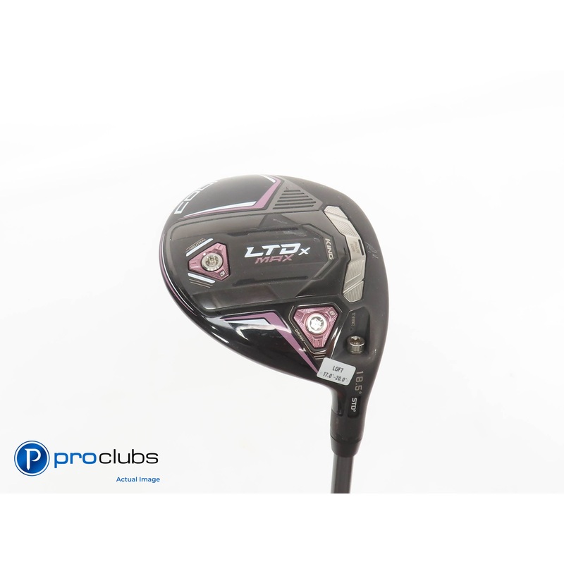 Ladies Cobra KING LTDx MAX 18.5* 3 WOOD Blk/Pink- Riptide 40g Ladies Flex 379011