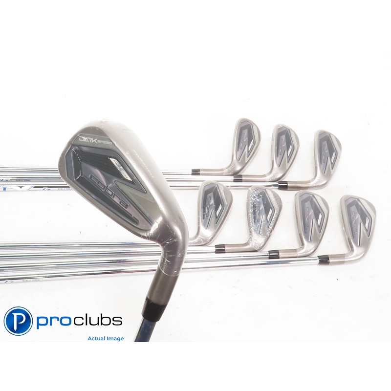 NEW Cobra DARKSPEED 5-PW,GW,SW IRON SET ProjectX Regular Flex Steel -1/2″ 422545