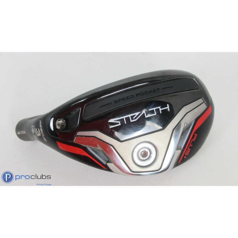 Nice! Left Hand TaylorMade Stealth Plus+ Rescue 19.5* 3 Hybrid Head Only 363235