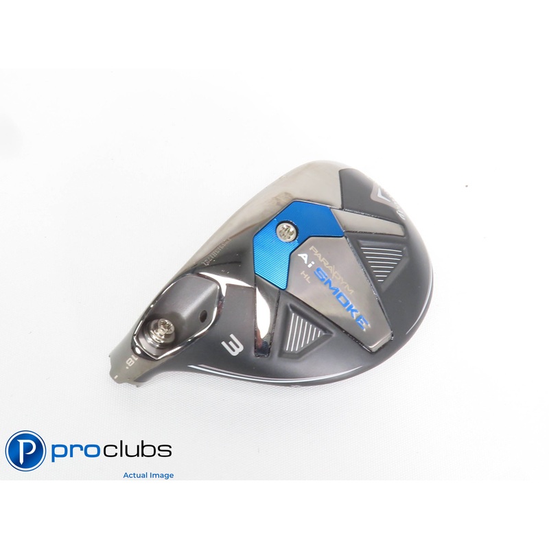 Nice! Left Handed Callaway PARADYM Ai Smoke HL 18* 3 Hybrid – Head Only 427442