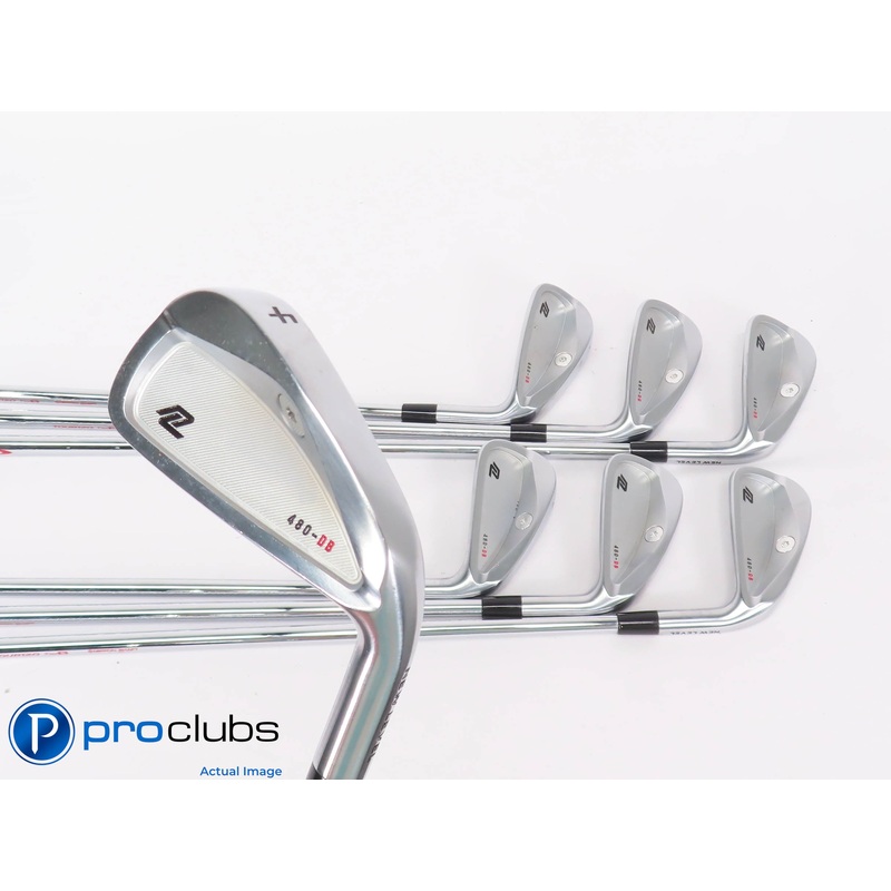 Nice NEW LEVEL 480-DB 4-PW IRON SET – Modus 120 Stiff Flex Steel +1/2″ 447454