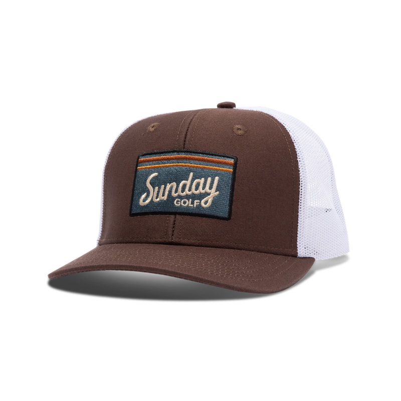 Sunday Golf Trucker Golf Hat | Brown