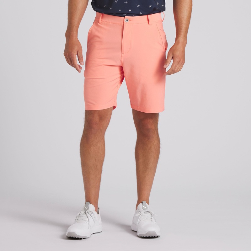 101 Solid 9″ Golf Shorts | Melon Punch