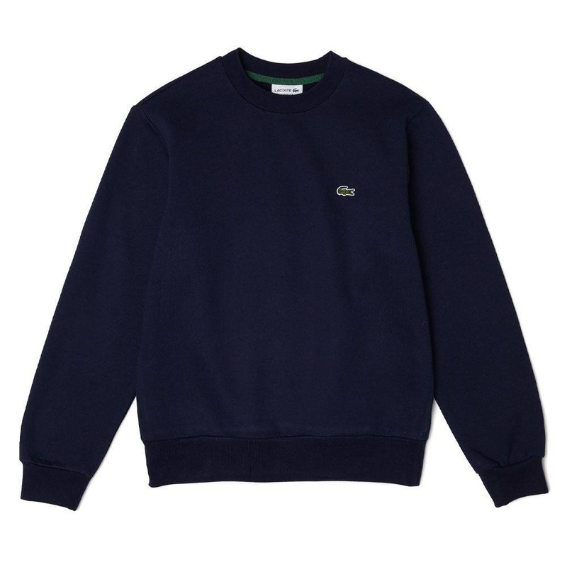 Lacoste Organic Brushed Cotton Golf Sweater Marine Blue – FW23 Men