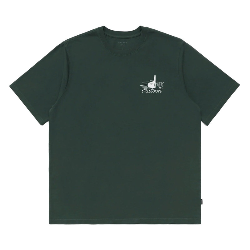 Malbon Punch Shot SS Golf T-Shirt Green – FW24 Men