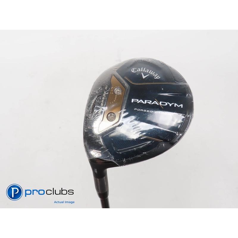 New! Left Handed Callaway PARADYM 18* 5 Wood – Mitsubishi C6 Regular – 396381