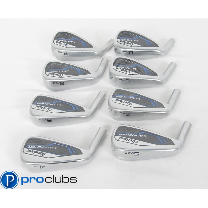 NEW Left Handed CLEVELAND LAUNCHER XL IRONS IRON SET 4-PW,DW -HEADS ONLY- 419885