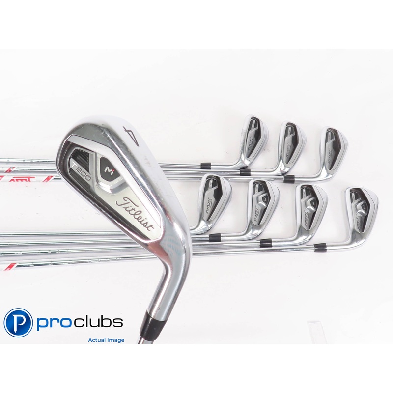 Titleist ’21 T300 4-PW,GW IRON SET – AMT Red R300 Regular Flex Steel 448694