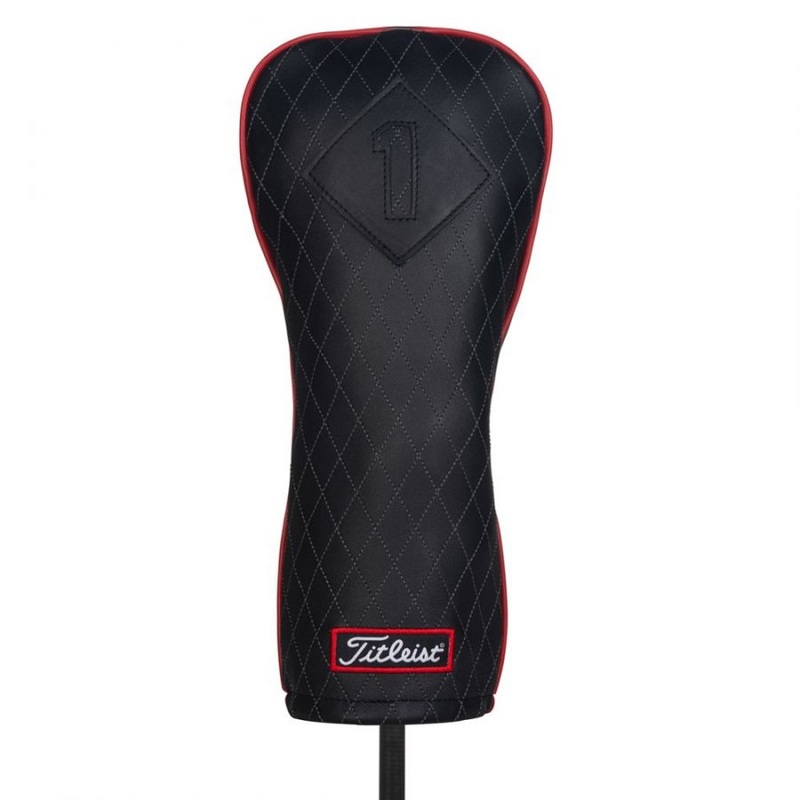 Titleist Jet Black Leather Golf Driver Headcover
