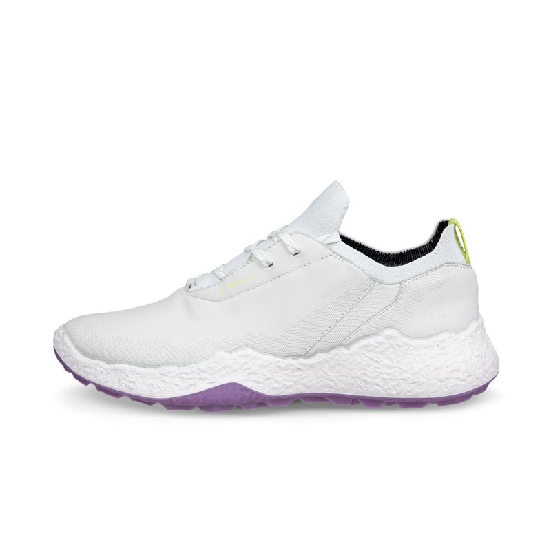 ECCO Women’s Golf Biom H5 Golf Shoes – White/Lavender