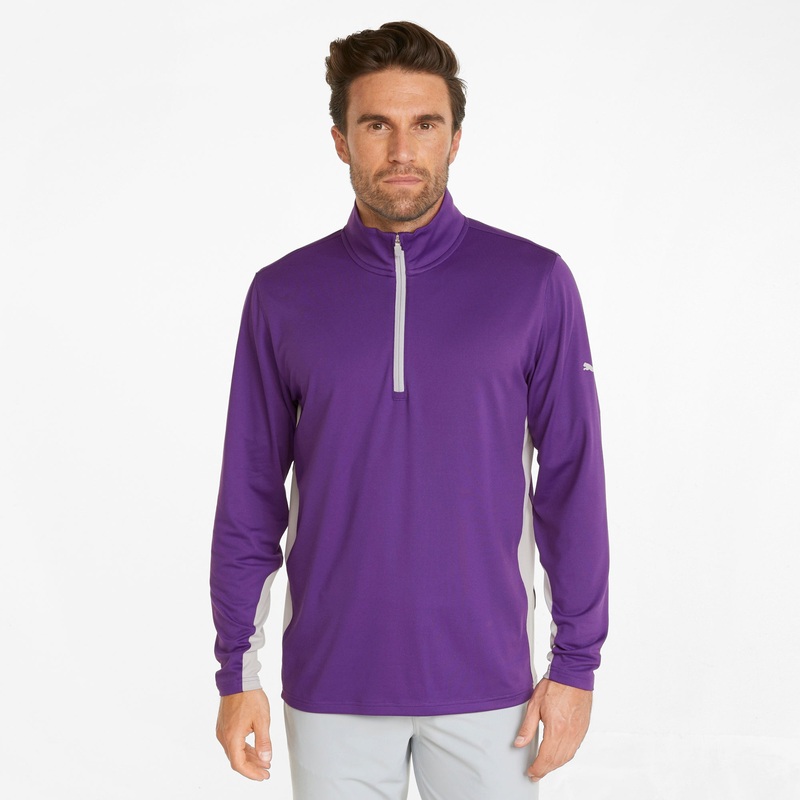 Gamer Golf 1/4 Zip | Tillandsia Purple